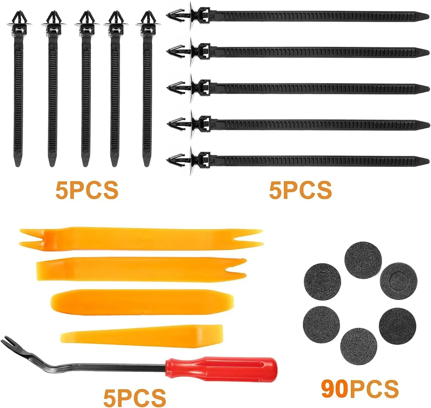 800pcs-100Pcs Car Fastener Clip Kit Fender Rivet Plastic Clips Auto Body Push Retainer Pin Rivet Bumper Door Trim Panel Repair sayaragear