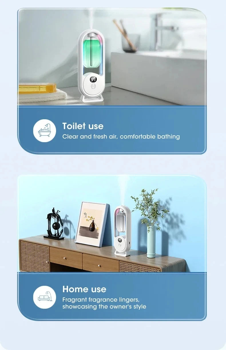 Automatic Home Fragrance Machine Essential Oil Diffuser Nebulizer Perfume Scent Machine for Kitchen and toilet deodorization sayaragear