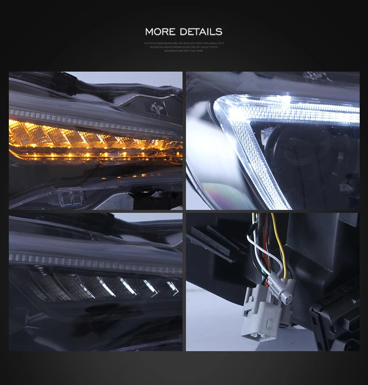 VLAND auto led light for car head lamp FOR TOYOTA 86 2012-UP/SUBUARU BRZ 2013-UP LED HEADLIGHTS h7 led h7 luces led 12v sayaragear