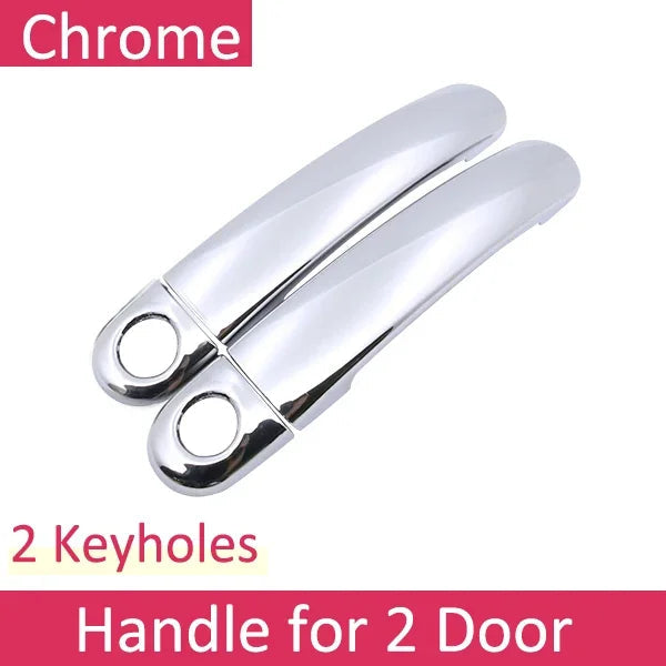 Chrome Car Door Handle Cover for Seat Leon MK1 1M 1999~2004 Handles Covering Trim Set Exterior Accessories 2000 2001 2002 2003 sayaragear