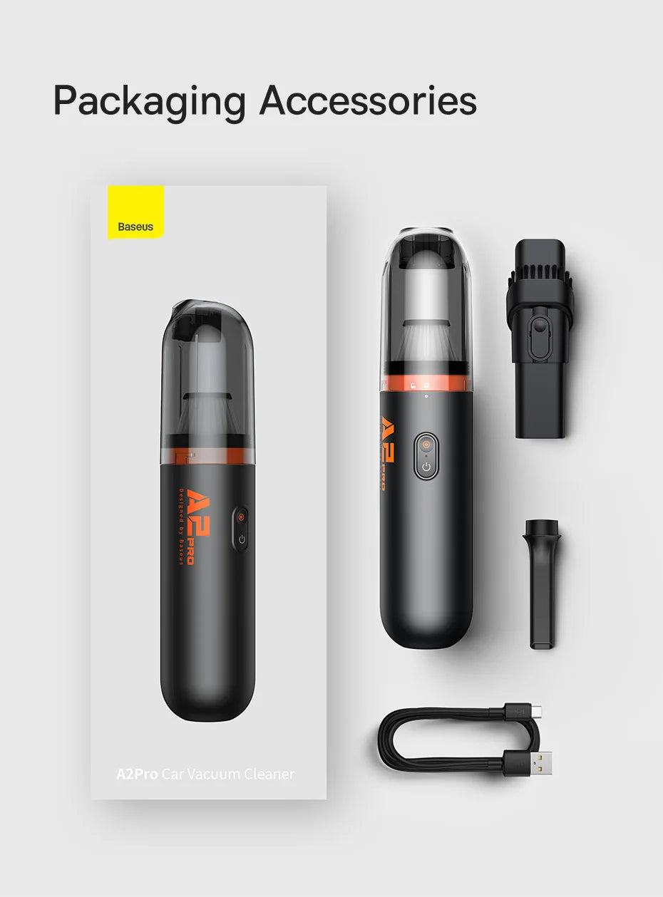 Baseus A2Pro Wireless Car Vacuum Cleaner 6000Pa Mini Air Blower Portable Handheld Vacuum Cleaner For Car Home Cleaning Accessory sayaragear