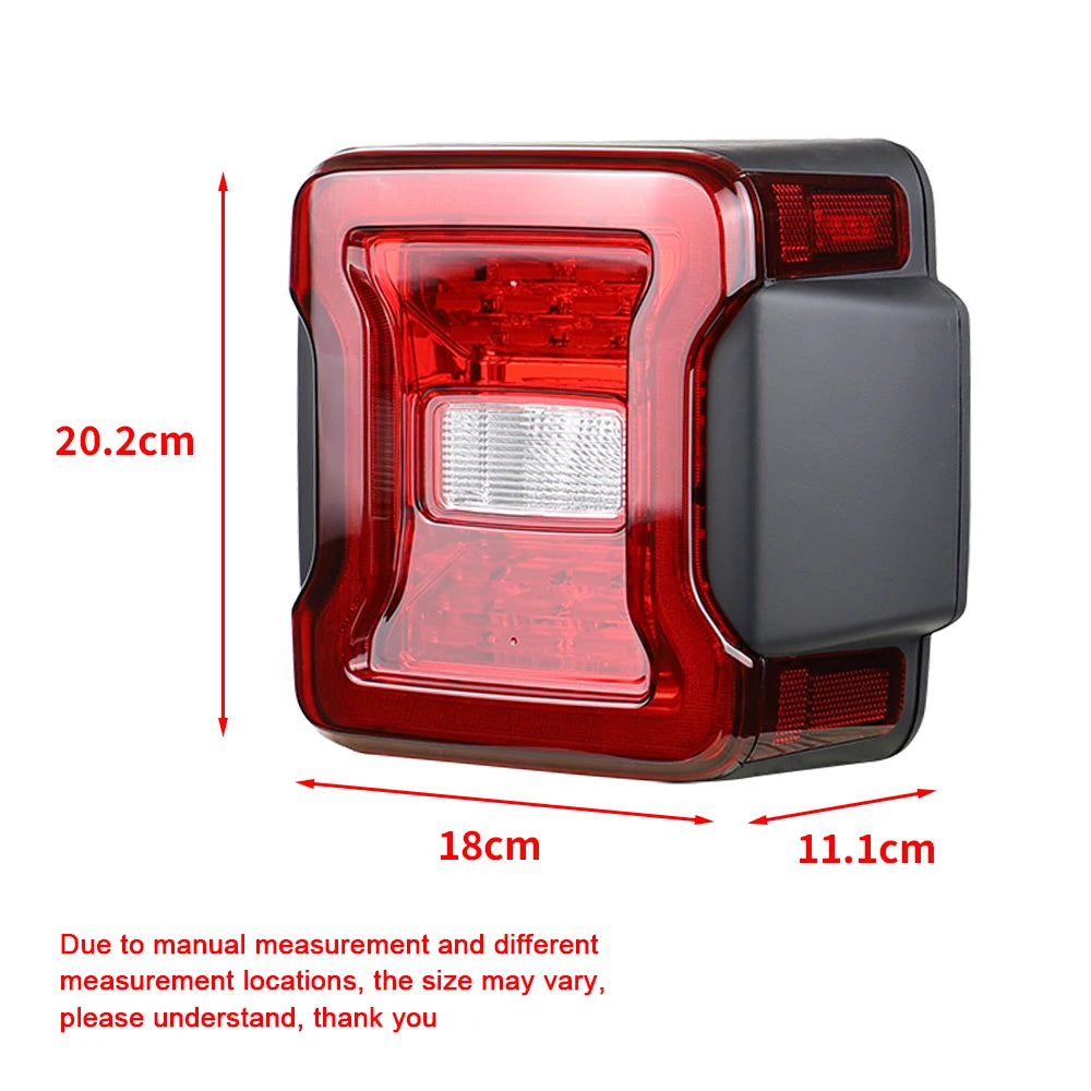 for Jeep Wrangler JK 2007-2018 LED Tail Light Taillight Assembly Rear Lamps Brake Reverse Light Daytime Running Lights sayaragear