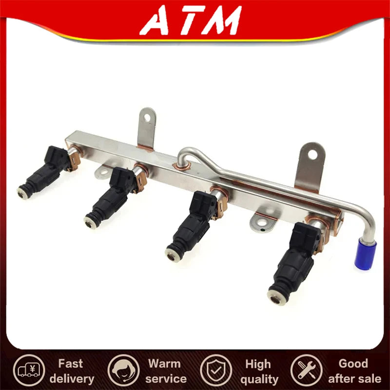 ATMMG For SAIC MG3 MG5 MG350 MG360 GT Fuel Rail Assembly Fuel Injection Nozzles Assembly Fuel Injectors MJY100640 Original New - sayaragear