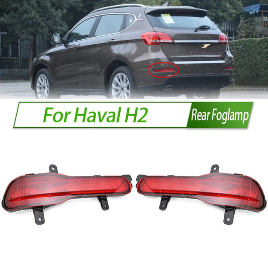 For Haval H2 Rear Bumper Fog Light Reflector Stop Light Rear Fog Light Foglamp Brake Lamp Warning Lamp sayaragear