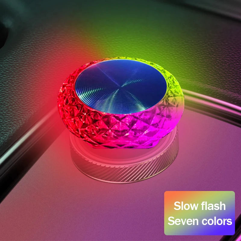 Car USB Ambient Light Mini LED Decorative Atmosphere Lamps for Auto Interior Environment Light Computer Portable Light Plug Play sayaragear