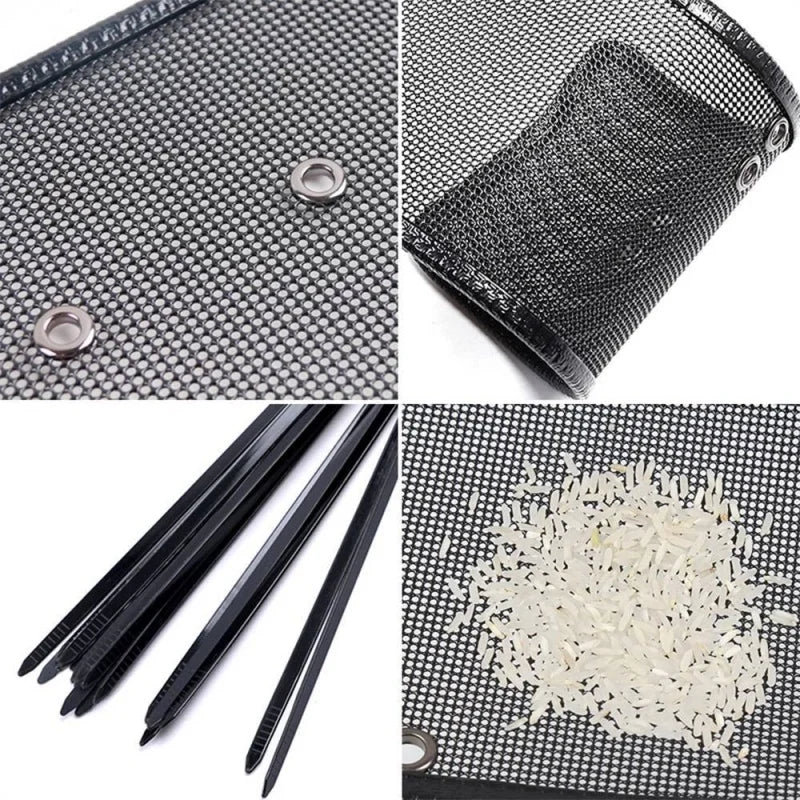 For Changan Hunter Plus 21-23 Car Front Grille Middle Net Insect-Proof Net Water Tank Condenser Anti-Mosquito Catkin Net Cover sayaragear