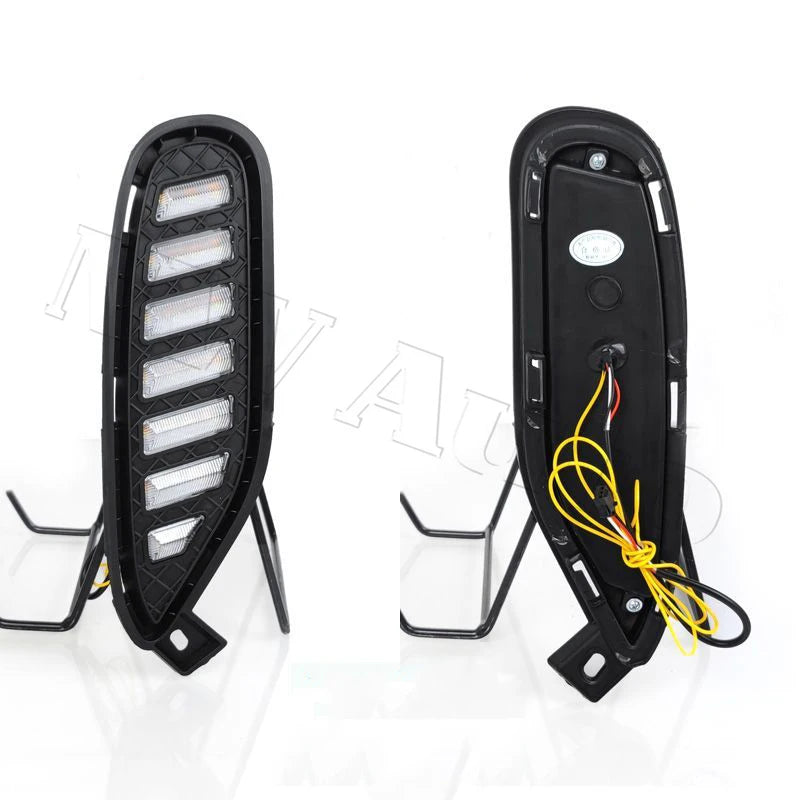 Car LED Front Bumper Reflector Lights For BYD Song Plus DMi 2021 2022 Brake Warning Stop Dynamic Turn sayaragear