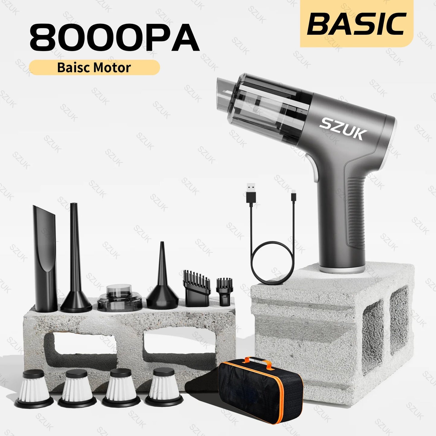 Mini Car Vacuum Cleaner Portable Wireless Handheld Cleaner for Home Appliance Poweful Cleaning Machine Car Cleaner for Keyboard sayaragear