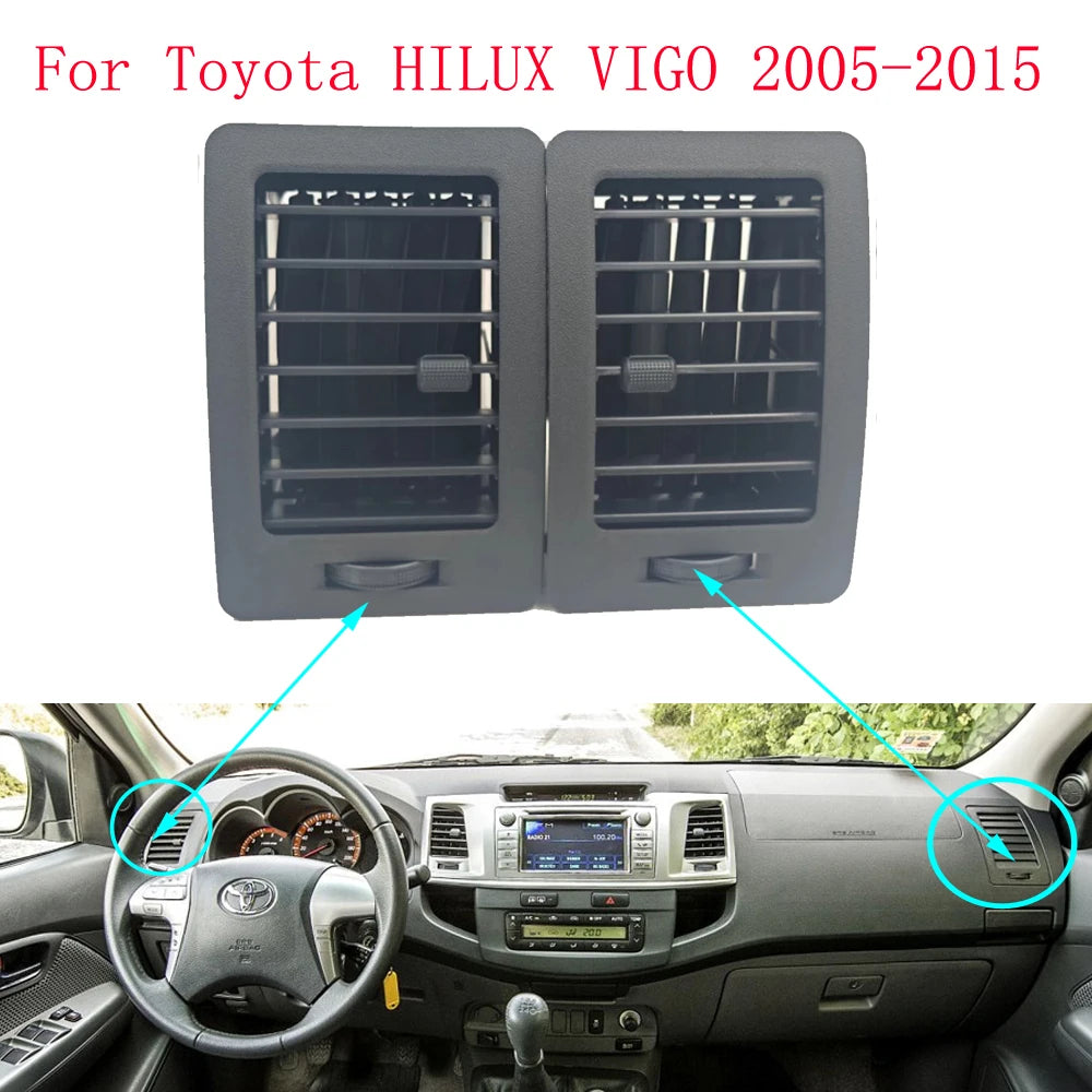 Car Front Central Dashboard Panel Left Right Air Vent Outlet Assembly For Toyota Hilux 2004-2015 Parts A/C Air Vent Outlet sayaragear