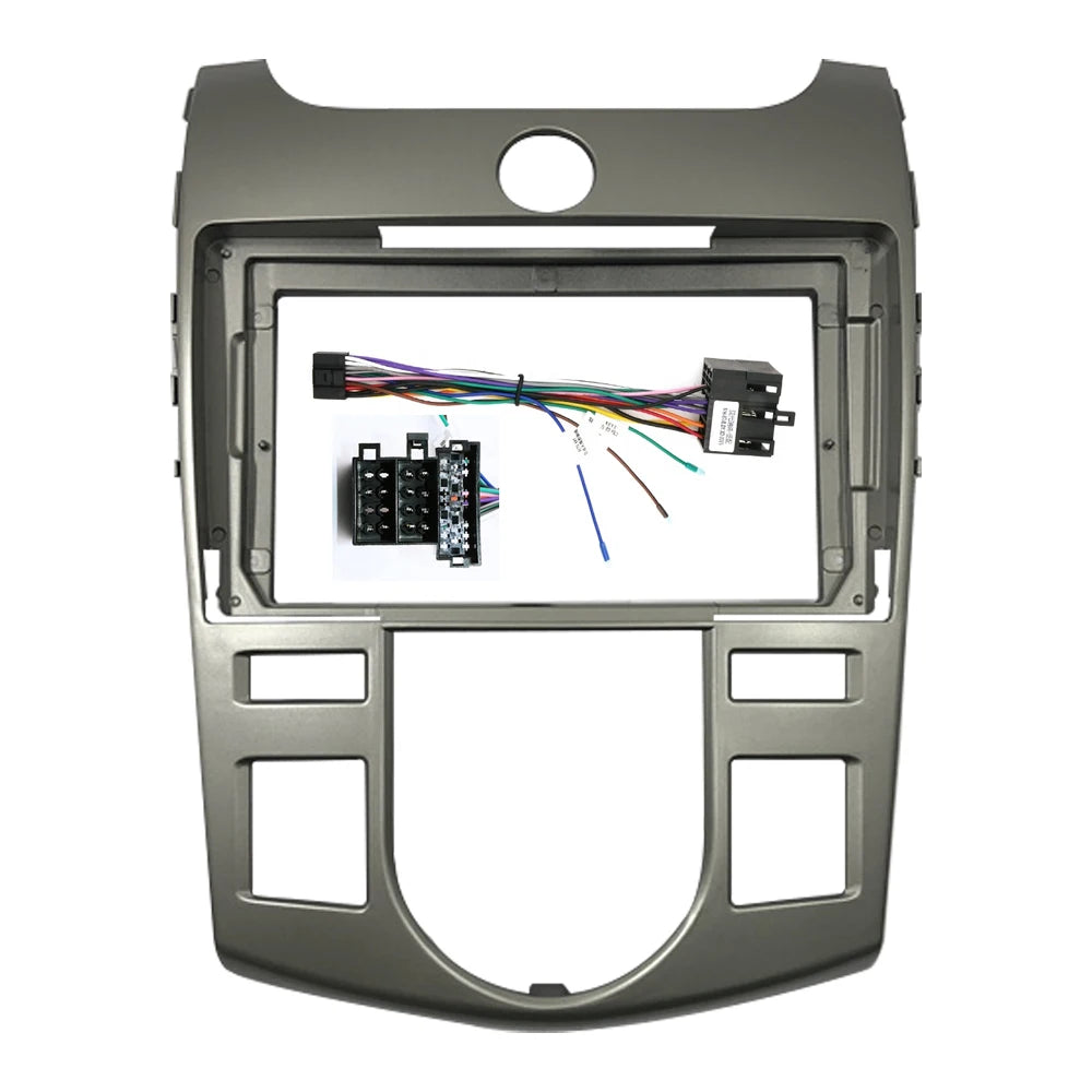 Car Frame Fascia Adapter Android Android Radio Dash Fitting Panel Kit For KIA Cerato Forte 2009-2017 sayaragear
