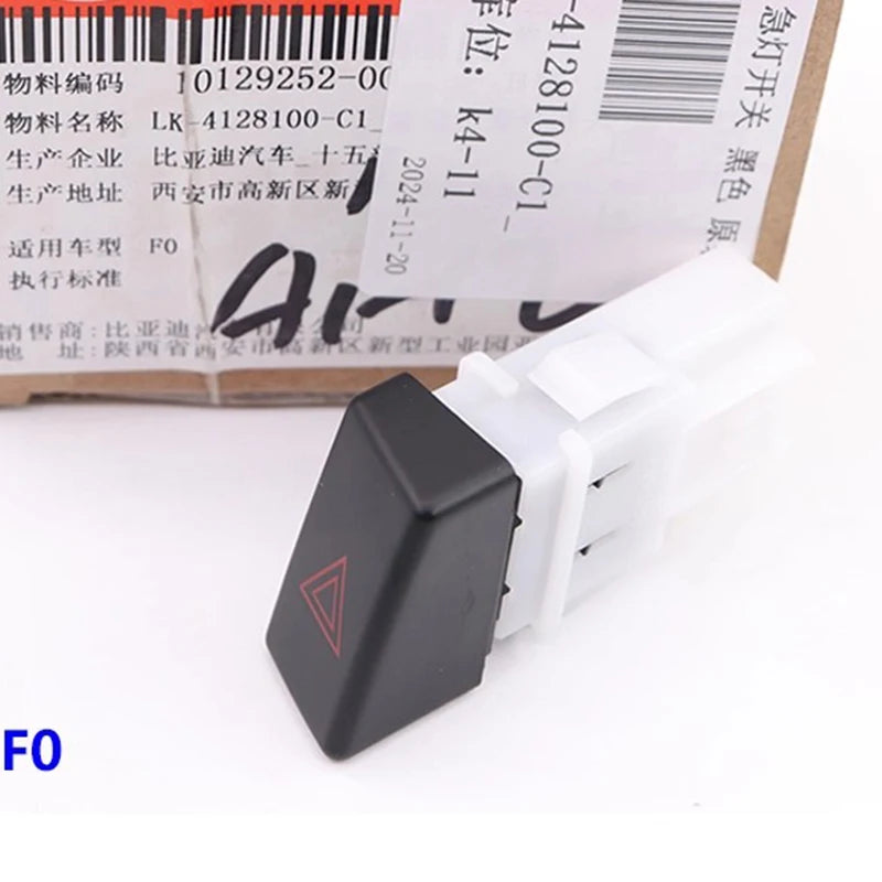 Emergency Light Switch for BYD F0 F3 F6 S6G6 E5 SONG SURUI L3 G3 Instrument Panel Double Flash Hazard Light Brake Button Switch - sayaragear