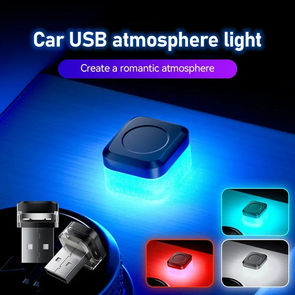 1/2PCS Mini USB Car LED Light Auto LED Interior Lighting DC 5V USB LED Atmosphere Light Laptop Keyboard Light Decoration Night sayaragear