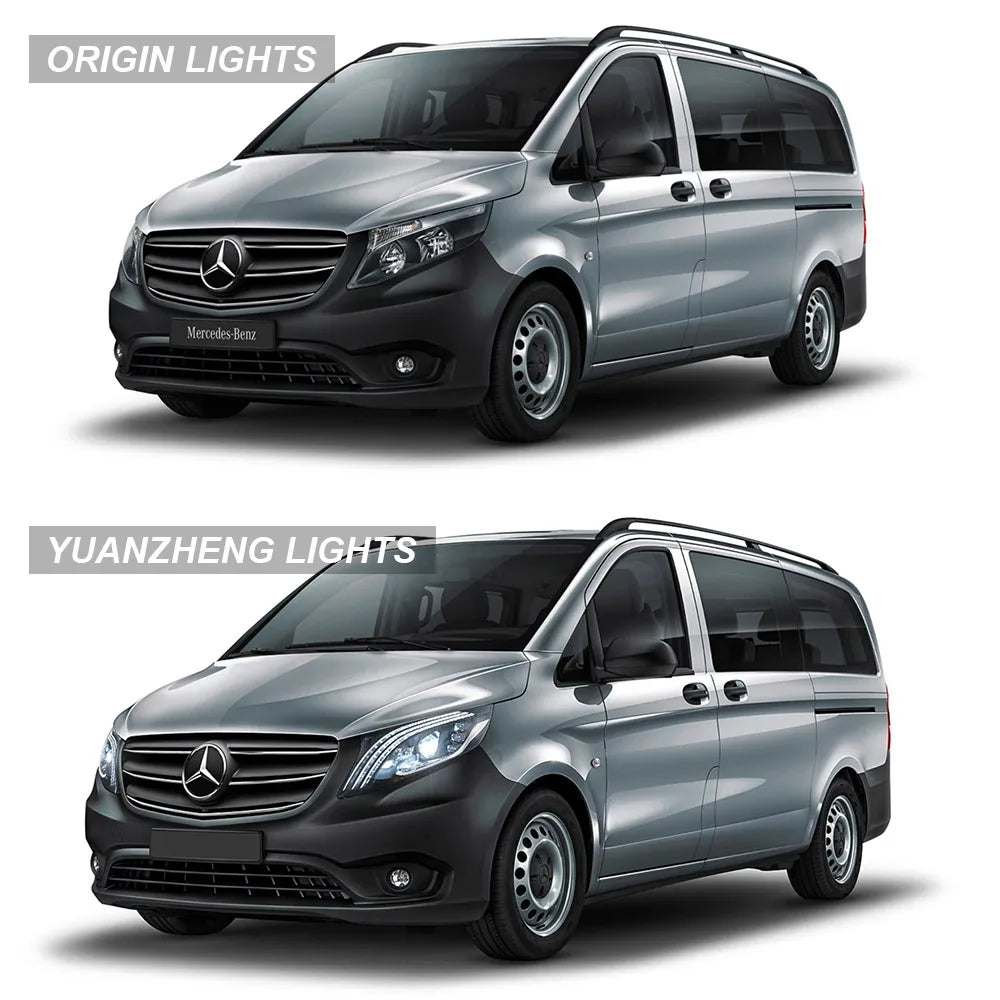 Vland 16-23 Benz Metris / Vito W447 LED Matrix Headlights with DRL High Low Beam Front Headlamp Assembly sayaragear