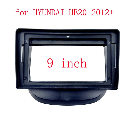 2 Din 9 inch Radio Fascias for HYUNDAI HB20 2012 Dash Refitting Installation Surround Trim Kit Frame Stereo Panel DVD GPS Bezel sayaragear