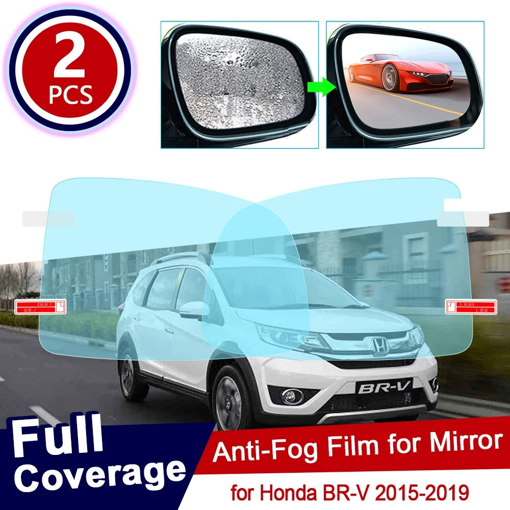 for Honda BR-V Full Cover Anti Fog Film Rearview Mirror Clear Films Car Accessories Stickers BRV BR V 2015 2016 2017 2018 2019 sayaragear