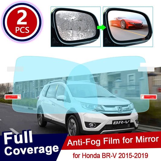 for Honda BR-V Full Cover Anti Fog Film Rearview Mirror Clear Films Car Accessories Stickers BRV BR V 2015 2016 2017 2018 2019 sayaragear