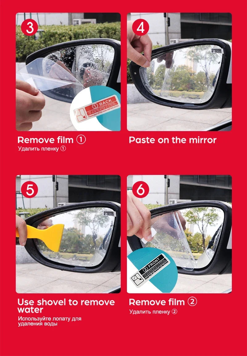 Full Cover Anti Fog Rainproof Film Rearview for Toyota Yaris Vitz 2000~2019 XP10 XP90 XP130 10 90 130 Car Stickers Accessories sayaragear