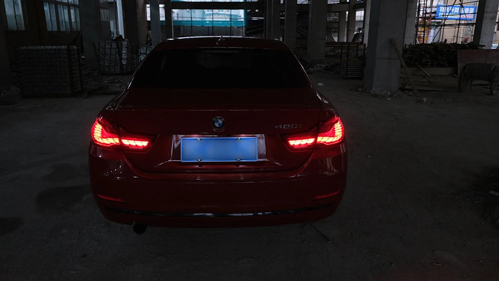 Vland 14-20 BMW 4 Series F32 F33 F36 M4 F82 F83 Full LED Tail Lights GTS Style Rear Lamp Assembly Plug and Play Upgrade Replacem sayaragear
