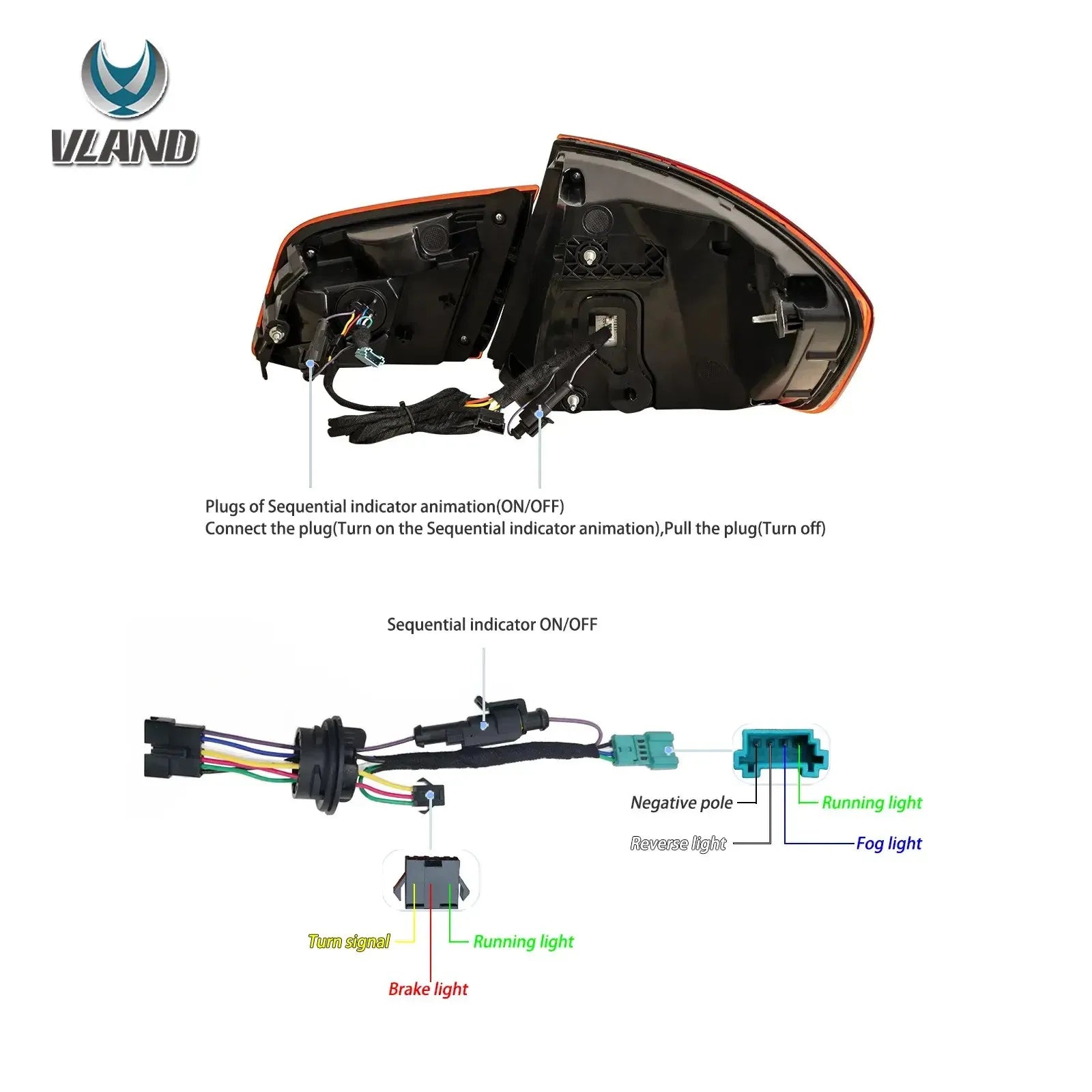 Vland 2011-2017 5 Series M5 F10 F18 OLED Tail Lights With Dynamic Welcome Lighting [CS Style] sayaragear