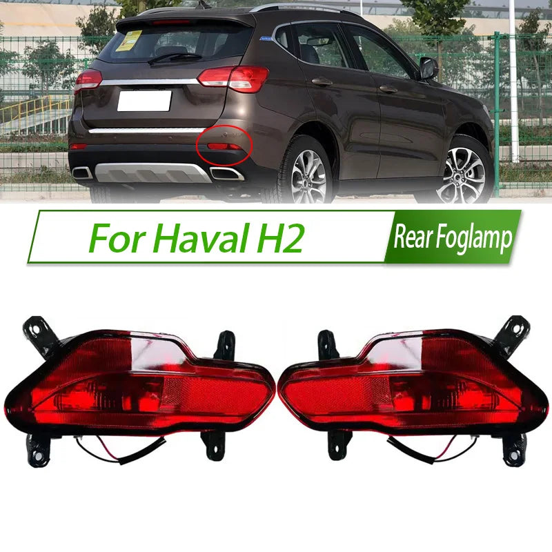 For Haval H2 Rear Bumper Fog Light Reflector Stop Light Rear Fog Light Foglamp Brake Lamp Warning Lamp sayaragear