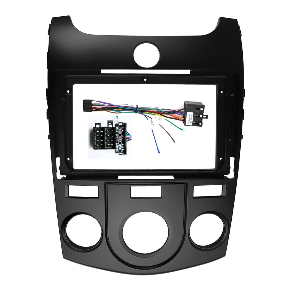 Car Frame Fascia Adapter Android Android Radio Dash Fitting Panel Kit For KIA Cerato Forte 2009-2017 sayaragear