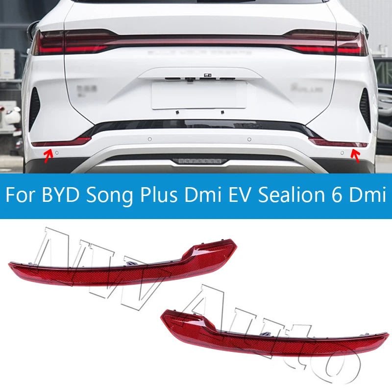 Rear Bumper Fog Light Tail Lamp Reflector Light Stop Lamp Brake Lamp Light For BYD Song Plus Dmi EV Sealion 6 Dmi sayaragear