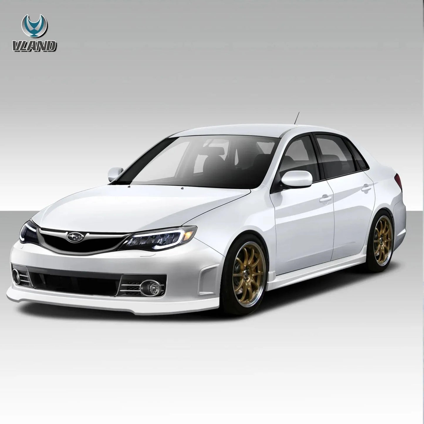 Vland 2008-2014 Impreza WRX STI Headlights W/ LED Reflection Bowl sayaragear