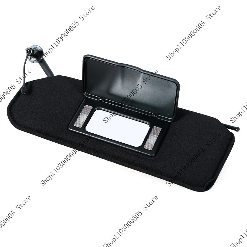 For Chevrolet Corvette C5 1997-2004 Auto Accessories Cabin Interior Black Sun Visor with Vanity Mirror and Light 10442033 - sayaragear