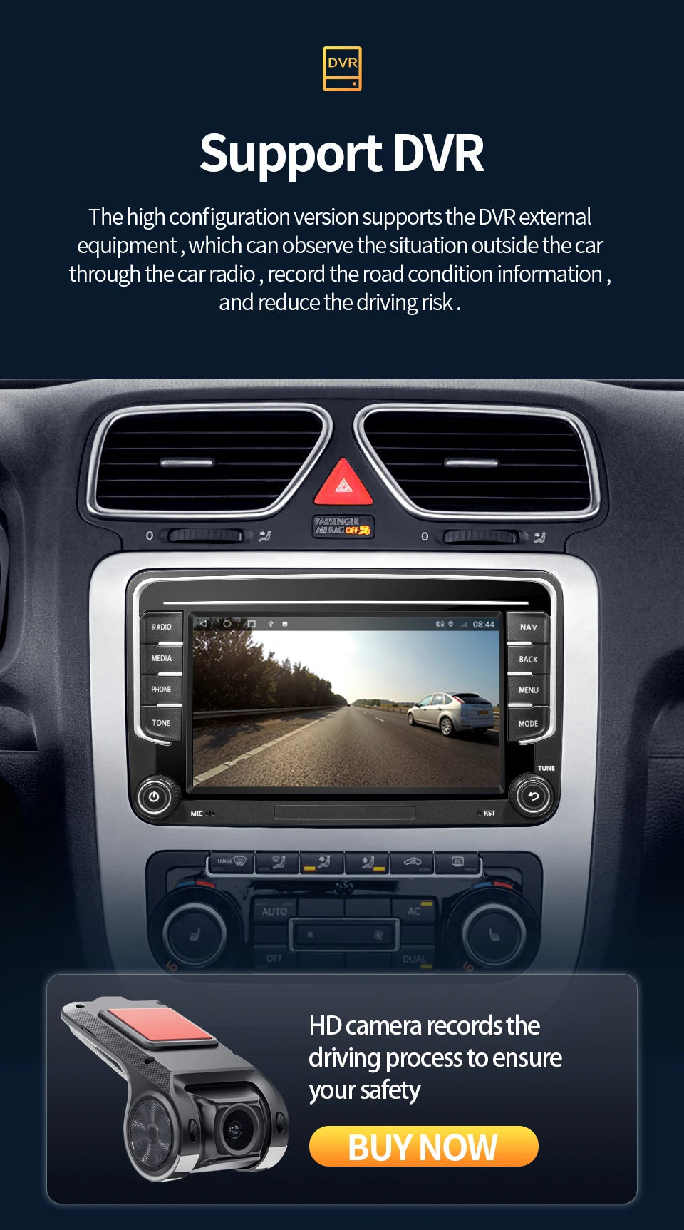 GRANDnavi Android13 Car Radio GPS For VW Volkswagen Skoda Octavia Golf 5 6 Touran Passat B6 Polo Jetta 2Din Multimedia Player sayaragear