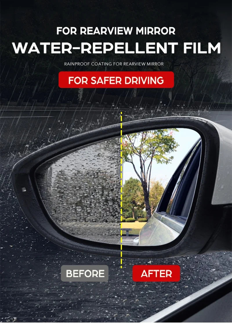 Full Cover Anti Fog Rainproof Film Rearview for Toyota Yaris Vitz 2000~2019 XP10 XP90 XP130 10 90 130 Car Stickers Accessories sayaragear