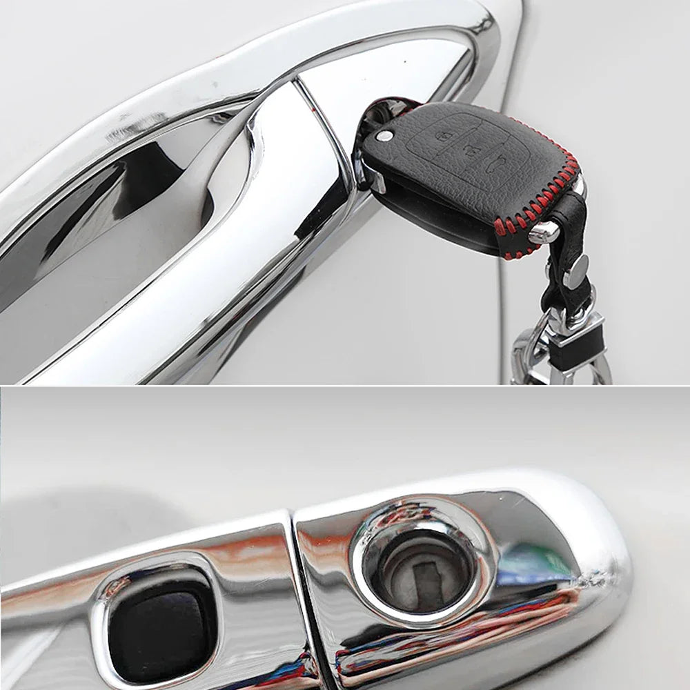 for Honda Civic 8 2006 2007 2008 2009 2010 2011 Luxurious Chrome Door Handle Cover Trim Catch Car Stickers Accessories Garnish sayaragear
