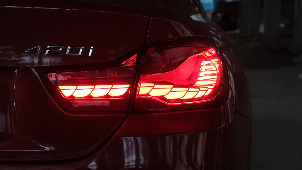 Vland 14-20 BMW 4 Series F32 F33 F36 M4 F82 F83 Full LED Tail Lights GTS Style Rear Lamp Assembly Plug and Play Upgrade Replacem sayaragear