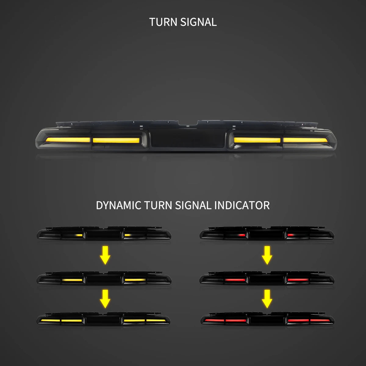 Vland 08-14 Challenger 3rd Gen (LC) Pre-Facelift Tail Lights With Sequential Turn Signal sayaragear