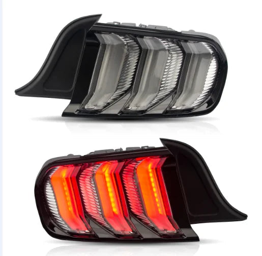 VLAND Tail lamp assembly for Ford Mustang 2015-2020 Tail light with Sequential Turn Signal Reverse Lights Plug and Play sayaragear