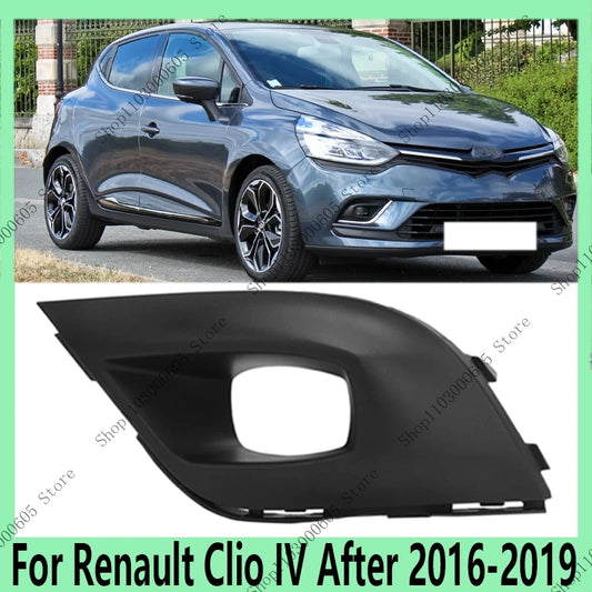For Renault Clio IV After 2016-2019 Car Accessories Front Bumper Fog Light Bezel Protection Fog Light Bezel261A24028R 261A36157R - sayaragear
