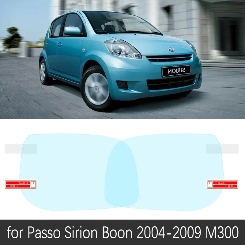 for Toyota Passo Daihatsu Sirion Boon M300 M600 300 600 2004~2016 Car Rearview Mirror Protective Film Waterproof Car Sticker sayaragear