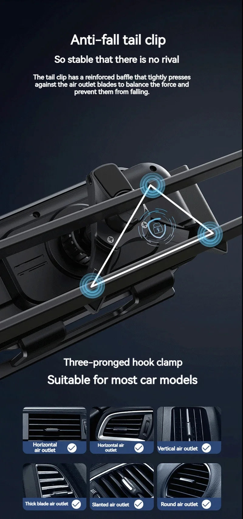 15W Universal Car Phone Wireless Charger Holder 360° Rotation Mount for Samsung Galaxy Fold 6 5 4 3 Z Flip S25 S24 iPhone 16 15 sayaragear