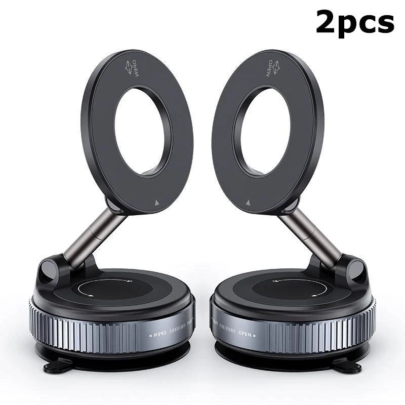 New Magnetic Vacuum Phone Bracket 360° Adjustable Holder Strong Suction Cup Navigation Design Car Universal Stand Holder 2026 sayaragear
