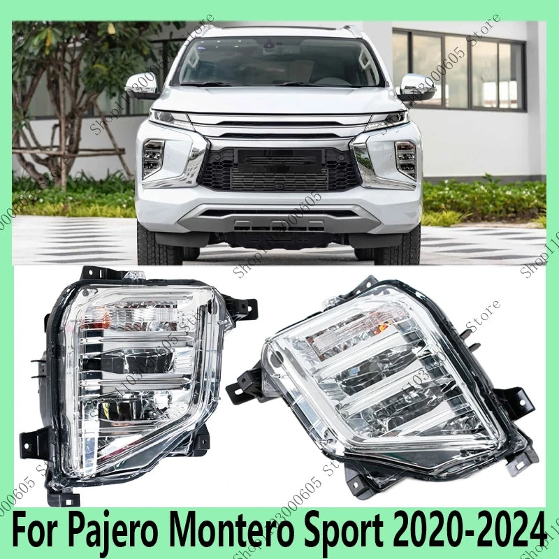 For Pajero Montero Sport 2020 2021-2024 Auto Parts Front Bumper Fog Light Assembly Daytime Running Light Turn Signal 8315A077 sayaragear