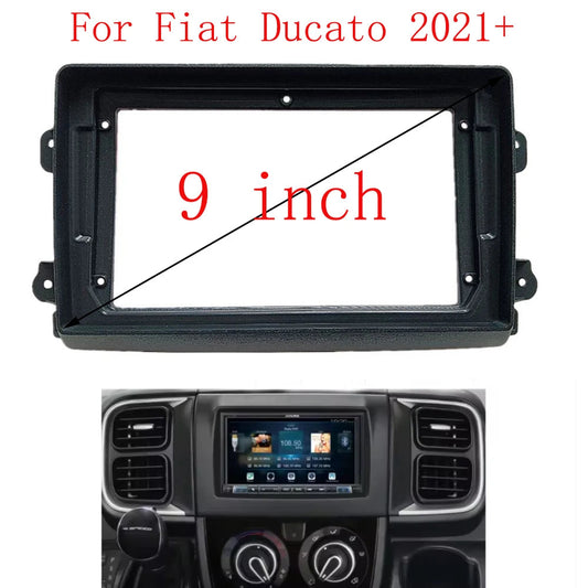 9 Inch Car Frame Fascia Adapter Canbus Box Android Radio Dash Fitting Panel Kit For Fiat Ducato 2021+ sayaragear