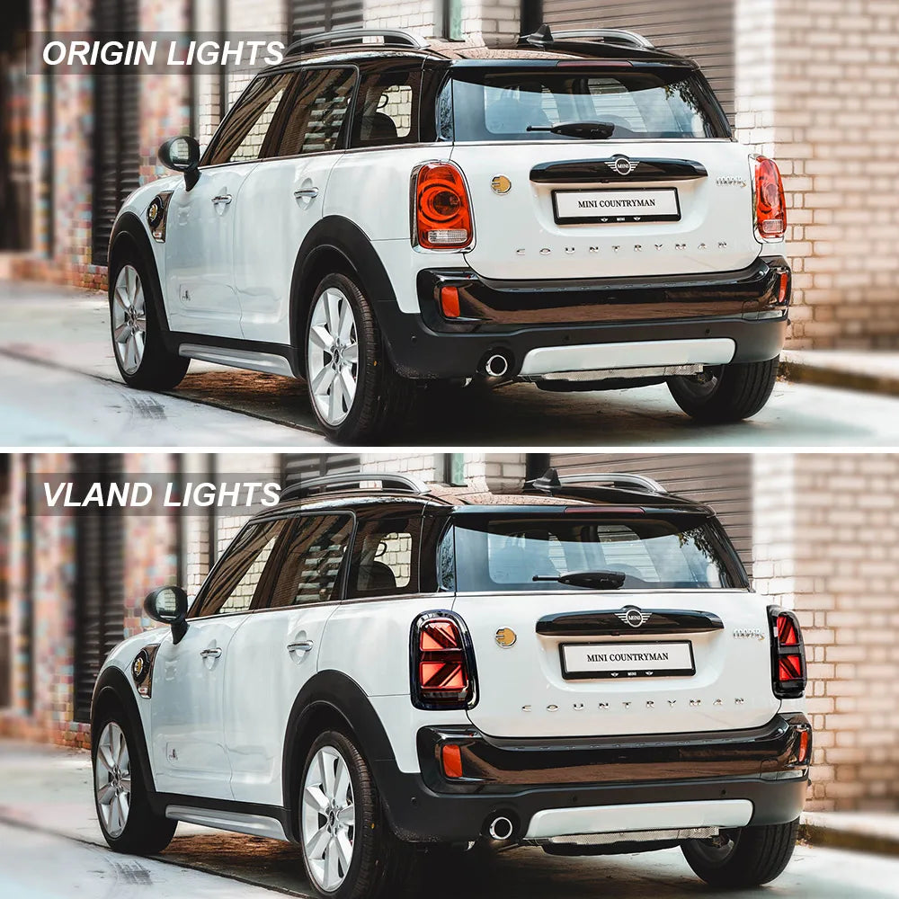 Vland 17-23 Mini Countryman F60 Full LED Tail Lights With Sequential Turn Signal sayaragear