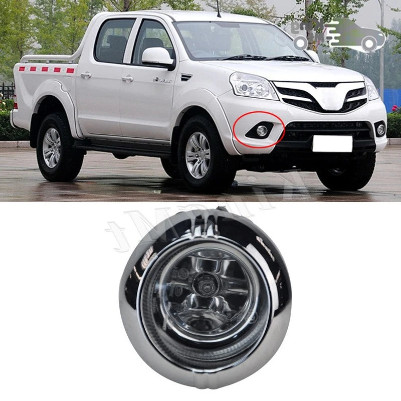 For Foton Tunland Foglight Car Fog Light Assembly LED/ Halogen Front Bumper Fog Lamp Kit Replacement with Waterproof Housing sayaragear