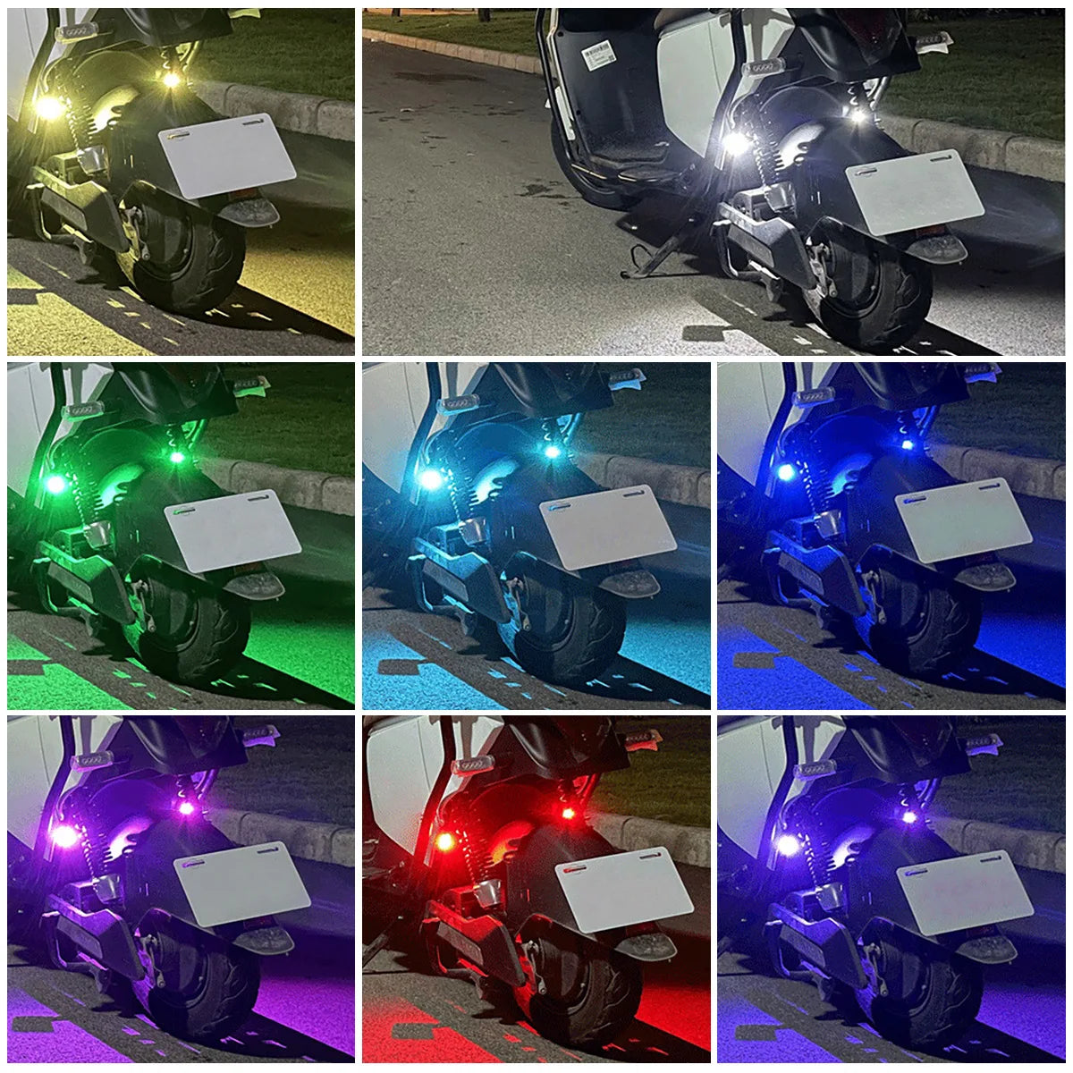 Car Motorcycle RGB LED Strobe Lights 8 Colors LED Flash Position Wireless Light Aircraft Airplane Helicopter Warning Lights sayaragear