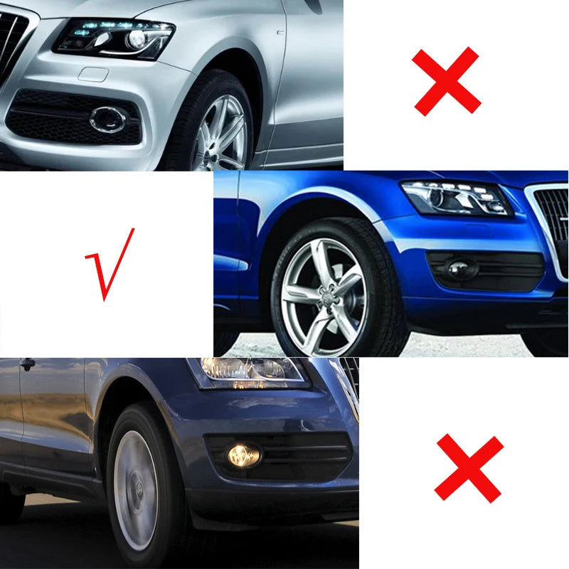Fog Light Grill Cover For Audi Q5 Standard 2009 2010 2011 2012 Front Bumper Grille 8R0807681E 8R0807682E - sayaragear