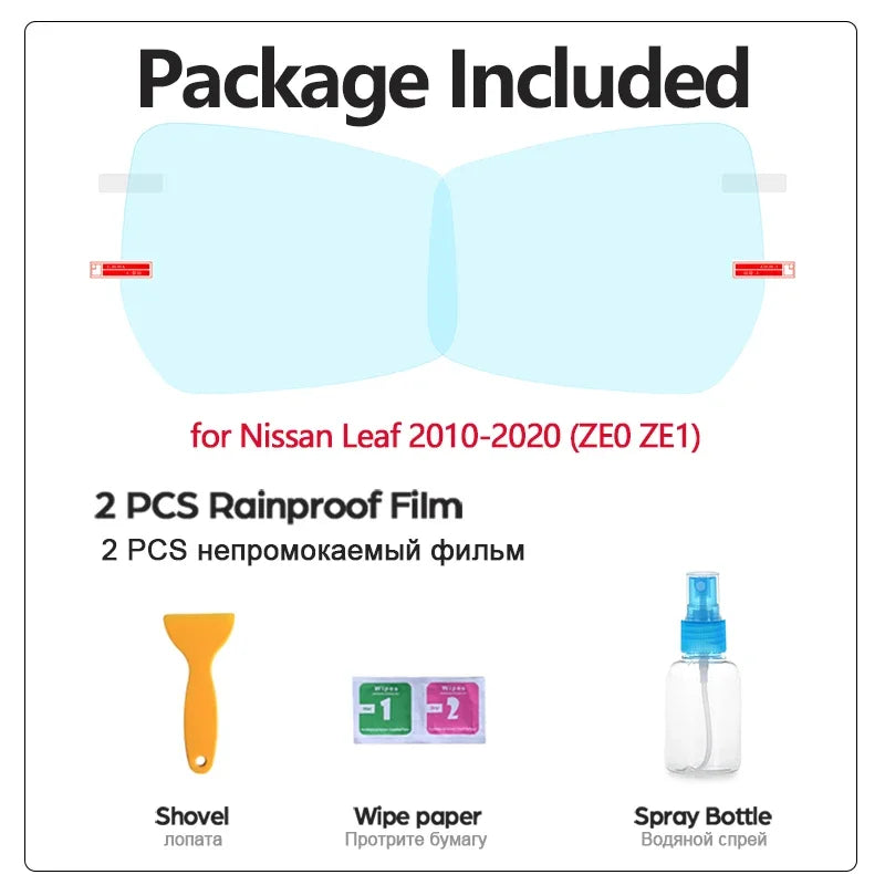 Full Cover Anti Fog Film Rearview Mirrors for Nissan Leaf 2010~2020 ZE0 ZE1 Car Stickers Accessories 2012 2014 2015 2017 2018 sayaragear