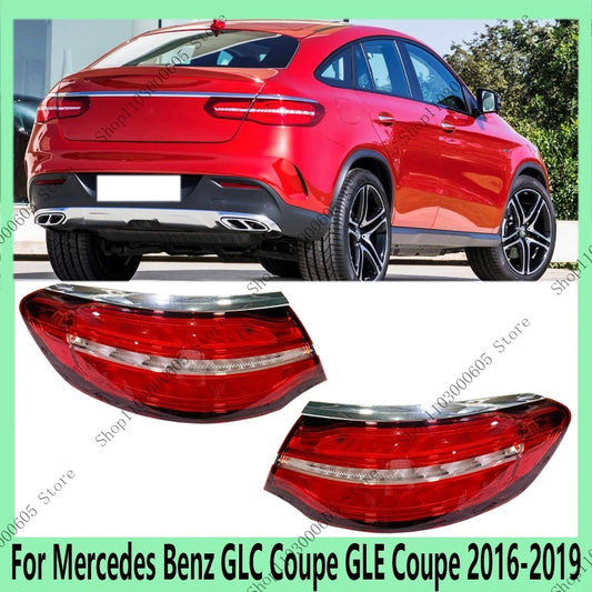 For Mercedes Benz GLC Coupe GLE Coupe 2016 2017 2018 2019 Automobile Accessories Rear Taillight Assembly Brake Light Turn Signal - sayaragear