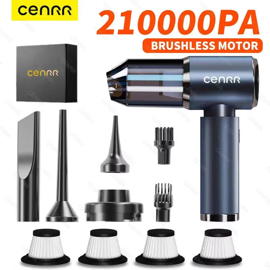 CENRR 210000PA Mini Car Vacuum Cleaner Wireless Powerful Vacuum Car Cleaner Handheld Portable Vacuum Cleaner Cleaning Machine sayaragear