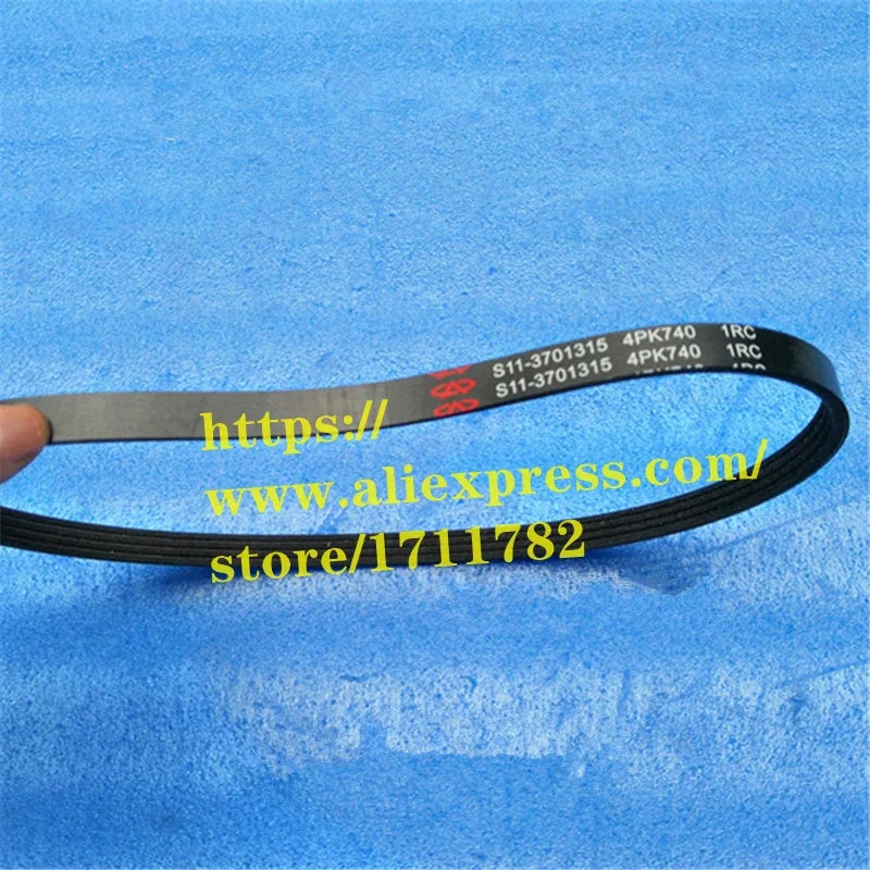 Alternator Belt For Chery QQ3 S11 QQ6/S21 Jaggi A1 Kimo  X1 indiS Beat Engine Belt S11-3701315 4PK740 sayaragear