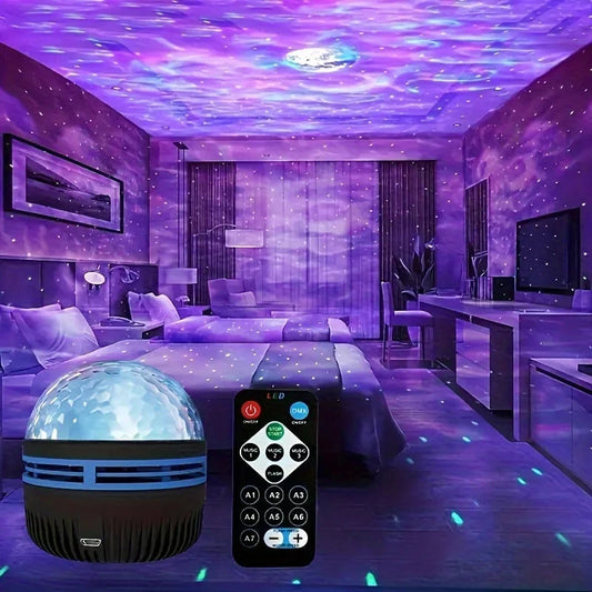 LED Starry Sky Northern Light Projector A variety of styles Projection Lamp with Remote Control Auto Rotate for Home Party Decor sayaragear