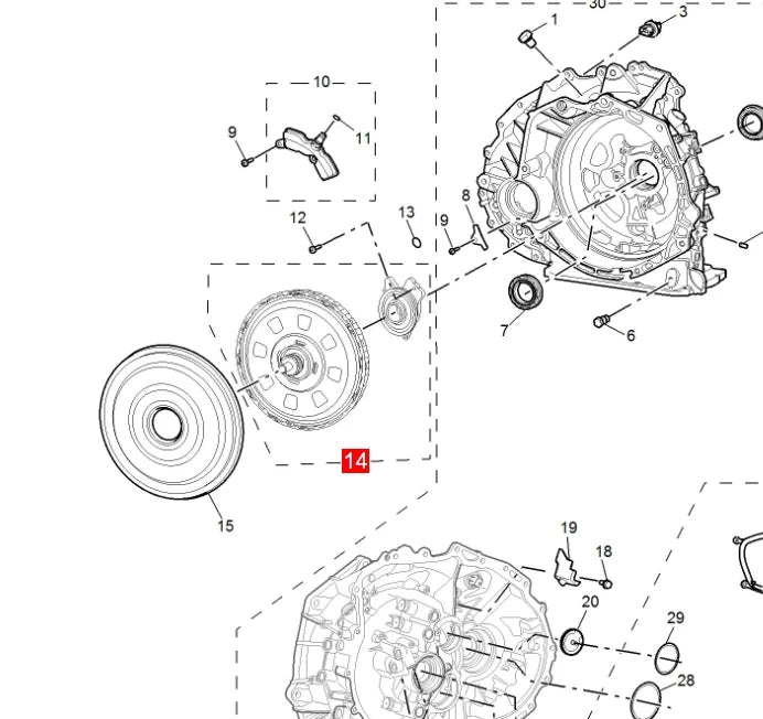 ATMMG Original New For SAIC MG6 MG5 MG7 MGGT RX5 Dual Clutch Assembly DCT280 Clutch 11337100 10986825 10505502 - sayaragear